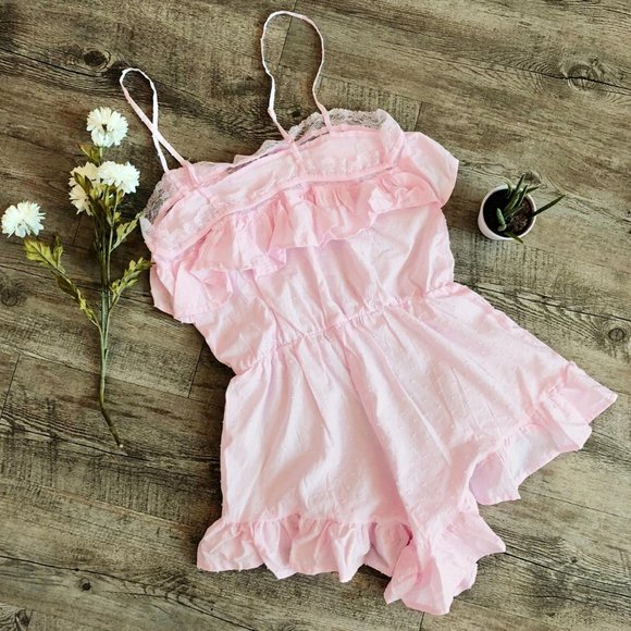 **NEW** Victoria's Secret Pink Romper Pajamas - Picture 2 of 6